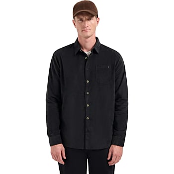 Shirt Solid Fine Herringbone Black