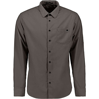 Shirt Solid Fine Herringbone Dark Clay