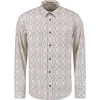 Shirt Stretch Allover Printed Mauve