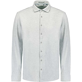 Shirt Jersey Melange Stretch Chalk