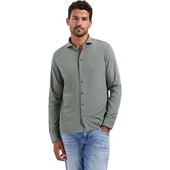 Shirt Jersey Melange Stretch Dark Steel