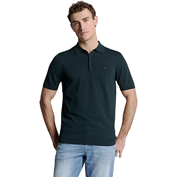Pullover Short Sleeve Polo Button S Night