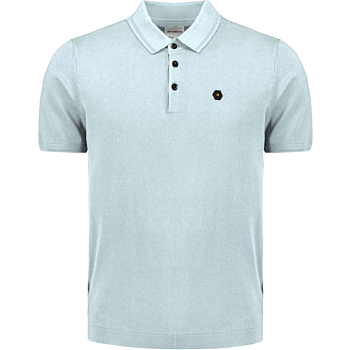 Pullover Short Sleeve Polo Button S Ice