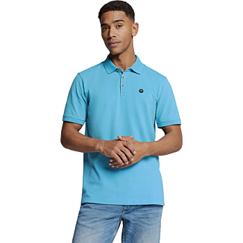 Polo Pique Garment Dyed Seablue