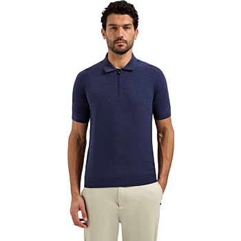 Pullover Short Sleeve Polo Zip Mela Night