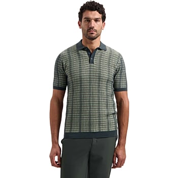 Pullover Short Sleeve Polo Multi Co Dark Steel