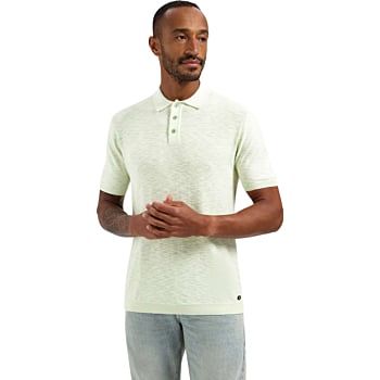 Pullover Short Sleeve Polo Slub Seagreen