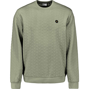 Sweater Crewneck Jacquard Light Army