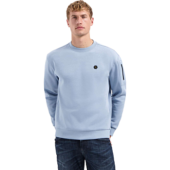 Sweater Crewneck Brushed inside Dusty Blue