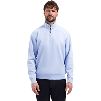 Sweater Half Zip Interlock Blue