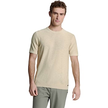 Pullover Short Sleeve Crewneck Soli Cement