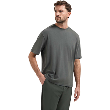 T-Shirt Crewneck Solid Heavy Interl Dark Steel