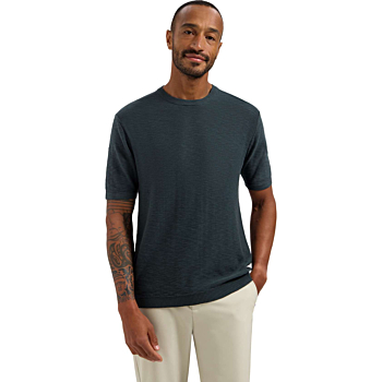 Pullover Short Sleeve Crew Neck Slu Dark Steel