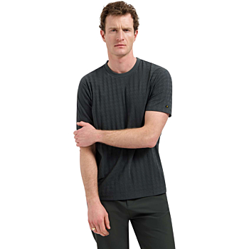 T-Shirt Crewneck Solid Relief Jacqu Dark Steel