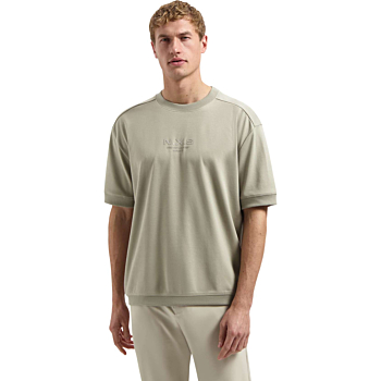 T-Shirt Crewneck Solid Heavy Interl Taupe