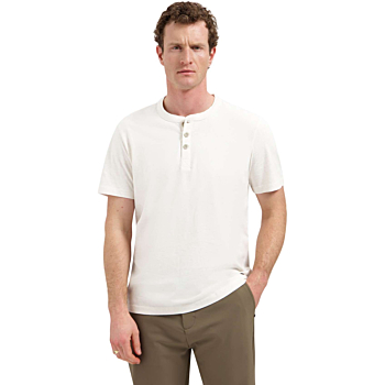 T-Shirt Granddad Half button Melang Kit Melange