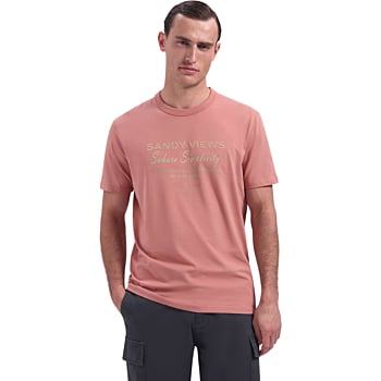 T-Shirt Crewneck Graphic Coral