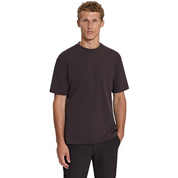 T-Shirt Crewneck Solid Heavy Interl Dark Brown
