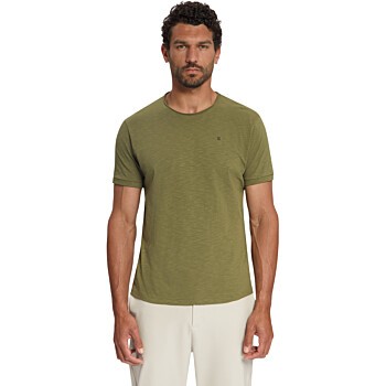 T-Shirt Crewneck Slub Moss