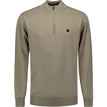 Pullover Half Zip Light Army