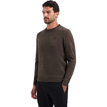 Pullover Crewneck 2 Coloured Melang Taupe