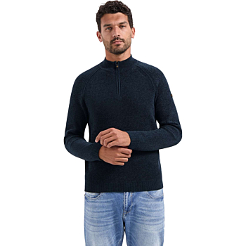 Pullover Half Zip 2 Colored Chenill Night