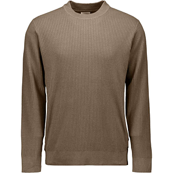 Pullover Crewneck Rib Taupe
