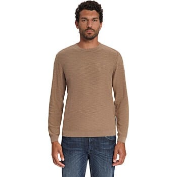 Pullover Crewneck Slub Light Brown