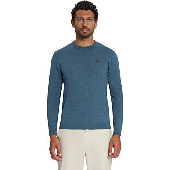 Pullover Crewneck Melange Shadow Blue