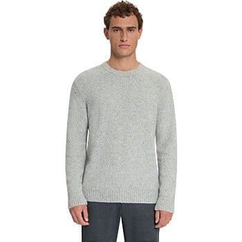 Pullover Crew Neck Melange Tweed Lo Grey Melange