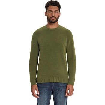 Pullover Crew Neck Melange Light We Moss