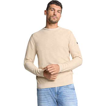 Pullover Crewneck Garment Dyed + St Cement