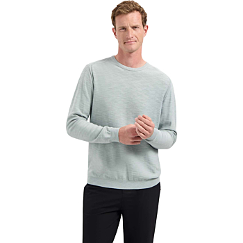 Pullover Crewneck Garment Dyed + St Dusty Blue