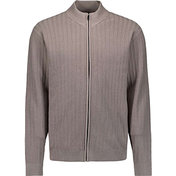 Cardigan Full Zip Relief Clay