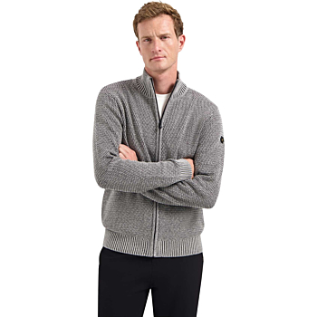 Cardigan 2 Coloured Melange Grey Melange