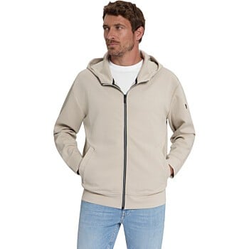 Sweater Full Zip Hooded Cement