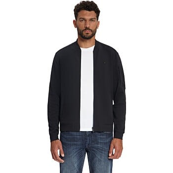 Sweater Full Zip Bomber Structure J Black