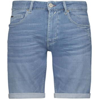 Korte broek jeans stretch bleach denim
