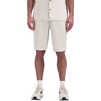 Short Chino With Linen, Garment Dye Stone