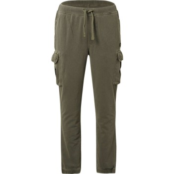 Pants cargo sweat garment dyed army
