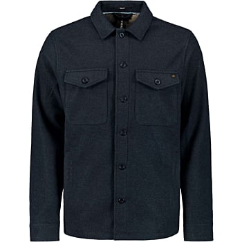 Overshirt Button Closure Melange Night