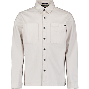 Overshirt Buttons Stretch Chalk