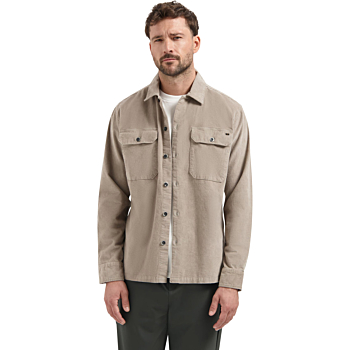 Overshirt Buttons Twill Stretch Clay