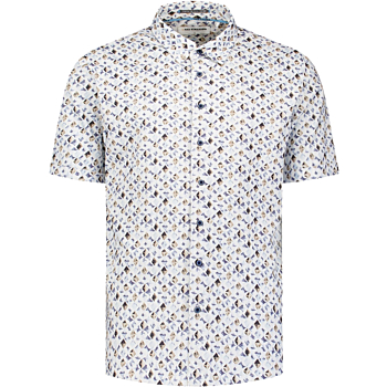 Shirt Short Sleeve Jersey Allover P Blue