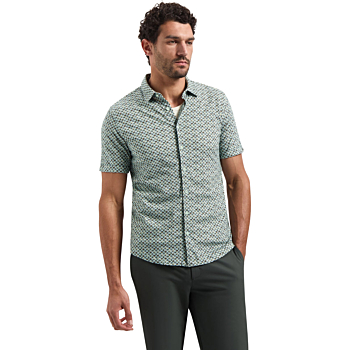 Shirt Short Sleeve Jersey Allover P Green