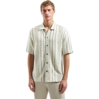 Shirt Short Sleeve Jacquard Fancy S Desert