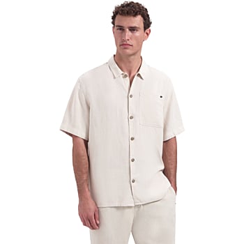Shirt Short Sleeve With Linen, Garm Stone