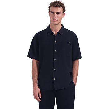 Shirt Short Sleeve With Linen, Garm Night