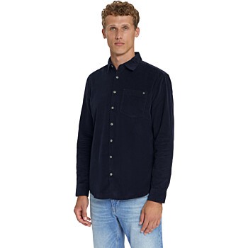 Shirt Baby Corduroy Chest Pockets Dark Night