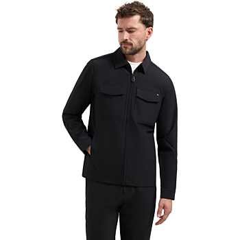 Overshirt Full Zipper Stretch Sedoc Black